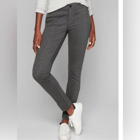 Athleta Pants - Athleta Avenue Ponte Skinny Pants Pockets Dark Grey 6P